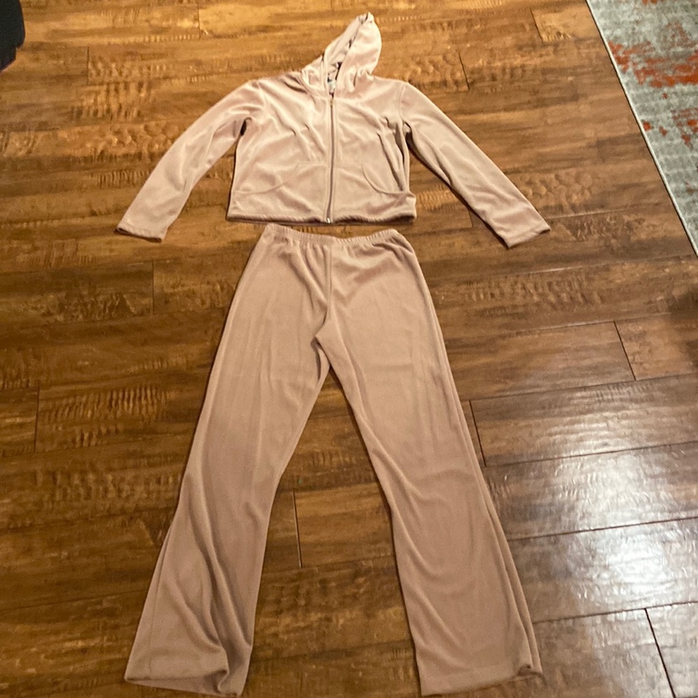 Velour tracksuit